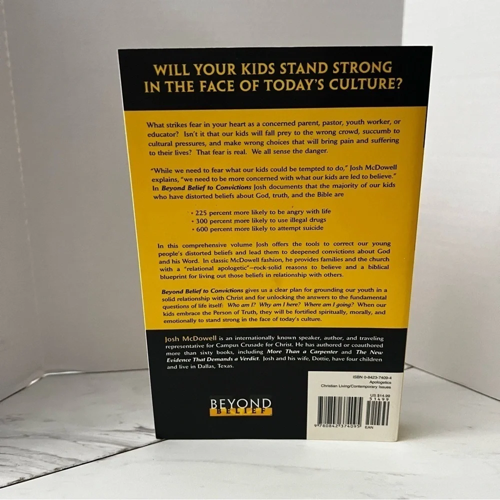 Beyond Belief To Convictions Josh McDowell & Bob Hostetler Book